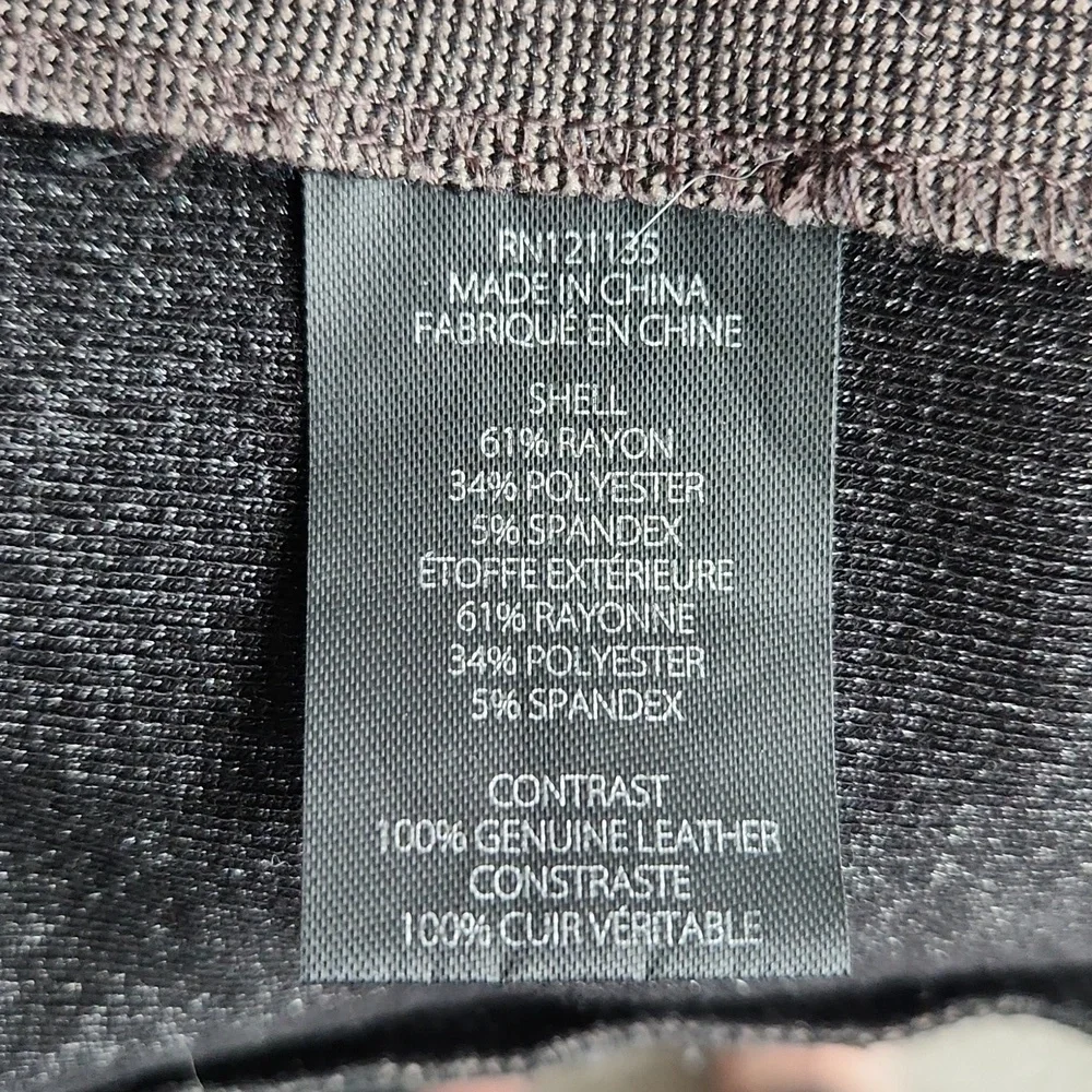 Stella & Jamie from Berdorf Goodman w/ leather sleeves, short cardigan sweater - Picture 8 of 8